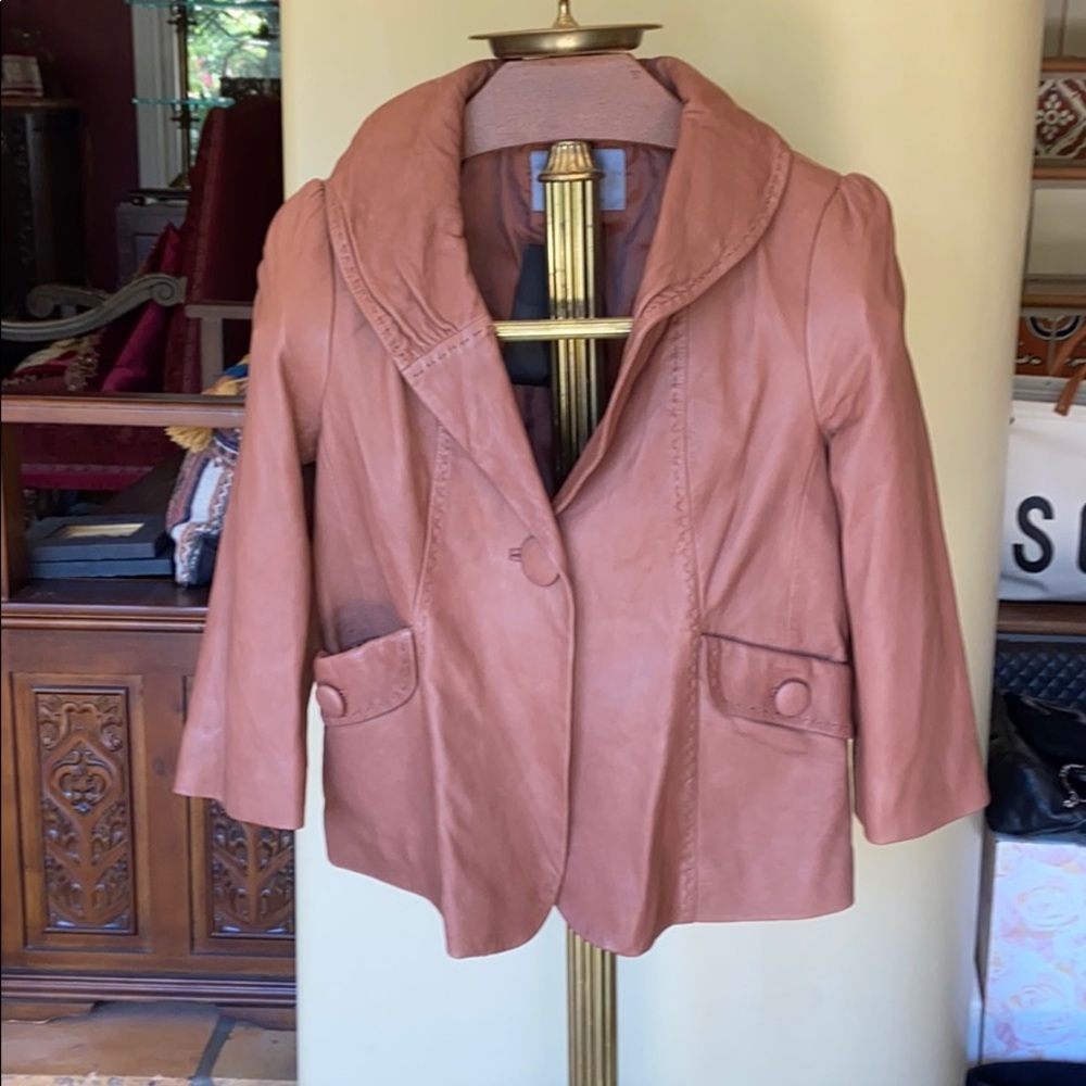 100% leather whiskey color jacket